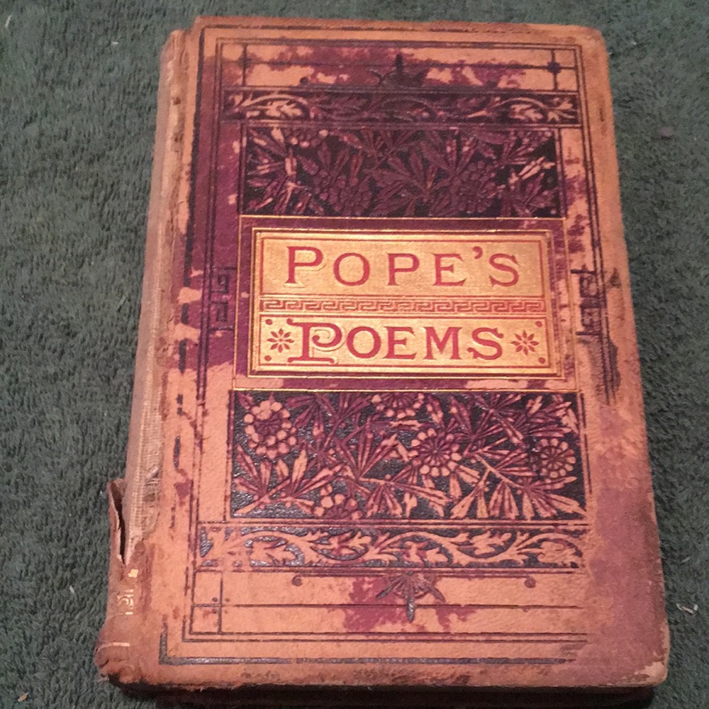 “Pope’s Poems,” The Complete Poetical Works of Alexander Pope, Hardcover 1882